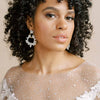 pearl chandelier bridal earrings, weddings, twigs & honey