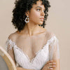 pearl chandelier bridal earrings, weddings, twigs & honey