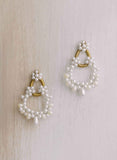 pearl chandelier bridal earrings, weddings, twigs & honey