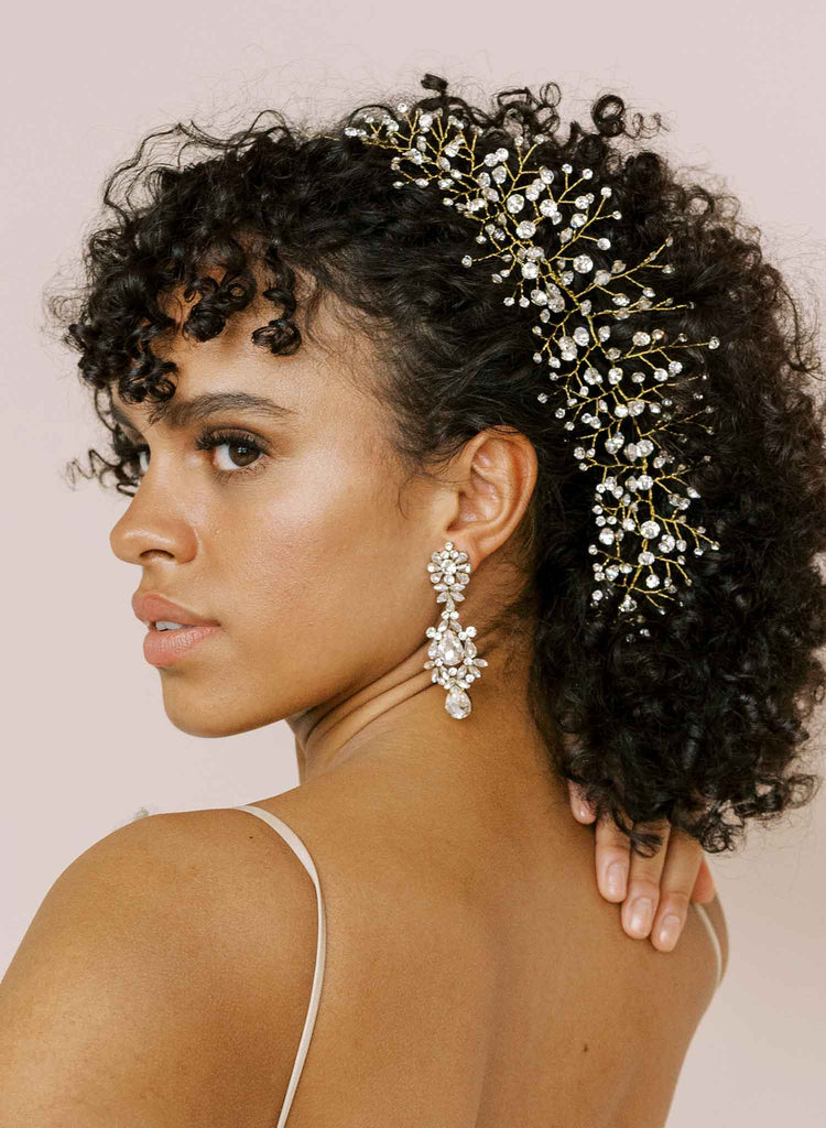 crystal vintage inspired bridal wedding earrings by twigs & honey