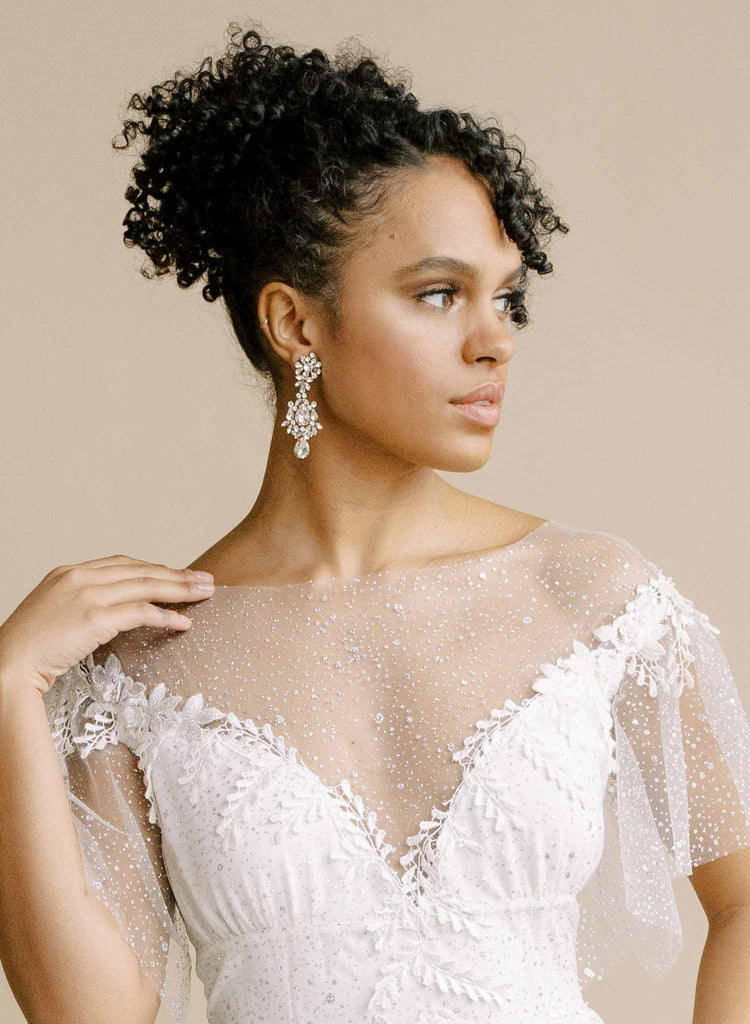 crystal vintage inspired bridal wedding earrings by twigs & honey