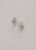 small crystal bridal stud, post back earrings by twigs & honey