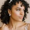 small crystal bridal stud, post back earrings by twigs & honey