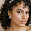 small crystal bridal stud, post back earrings by twigs & honey