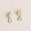 small crystal bridal stud, post back earrings by twigs & honey