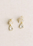 small crystal bridal stud, post back earrings by twigs & honey