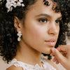 small crystal bridal stud, post back earrings by twigs & honey