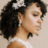 small crystal bridal stud, post back earrings by twigs & honey