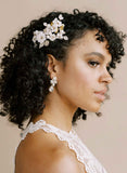 small crystal bridal stud, post back earrings by twigs & honey