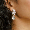 small crystal bridal stud, post back earrings by twigs & honey