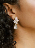 small crystal bridal stud, post back earrings by twigs & honey