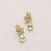 small crystal bridal stud, post back earrings by twigs & honey