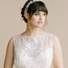 grecian inspired gold leaf and crystal pearl hair vine by twigs & honey