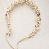grecian inspired gold leaf and crystal pearl hair vine by twigs & honey