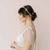 moonstone and crystal bridal hair vine by twigs and honey