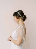 moonstone and crystal bridal hair vine by twigs and honey