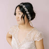 moonstone and crystal bridal hair vine by twigs and honey