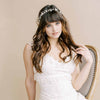 flower porcelain and crystal hair vine bridal by twigs & honey