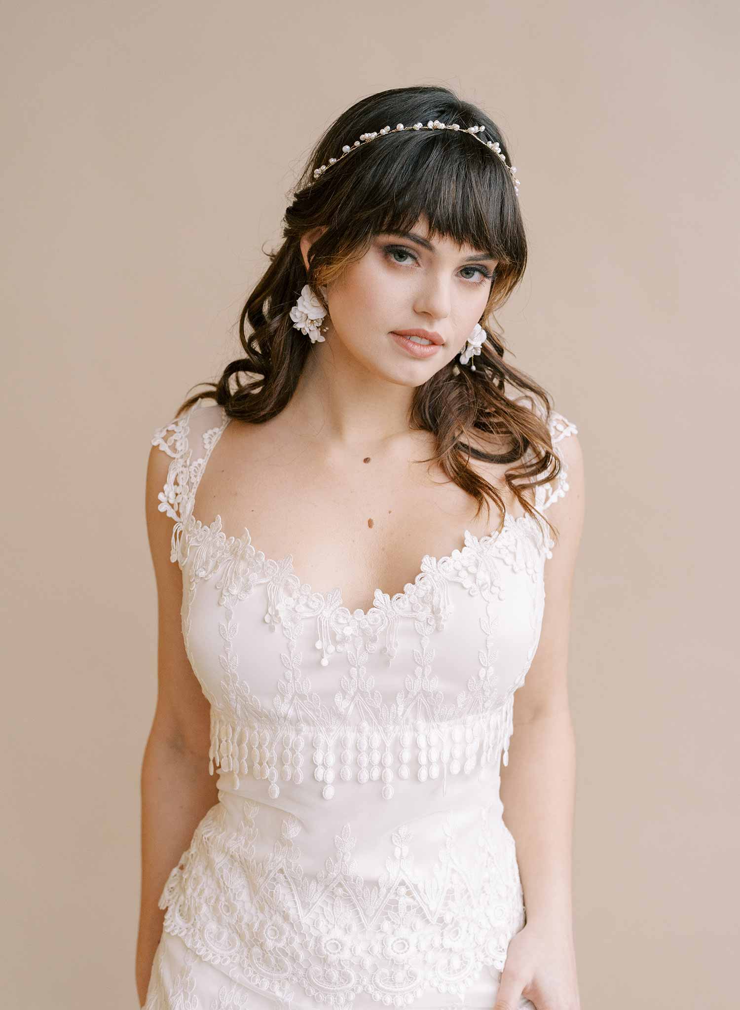 pearl blossom flower hair vine by twigs & honey