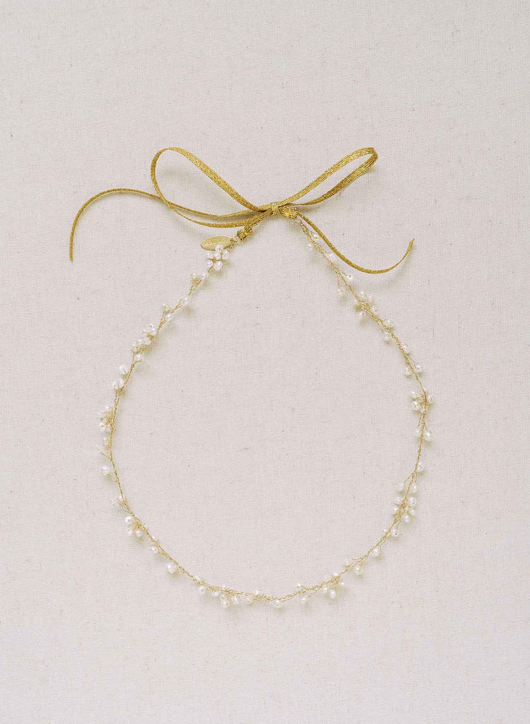 pearl blossom flower hair vine by twigs & honey
