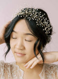 pearl lightweight bridal hair vine, headpiece by twigs & honey