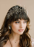 pearl lightweight bridal hair vine, headpiece by twigs & honey