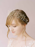 pearl lightweight bridal hair vine, headpiece by twigs & honey