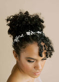 silver and opal crystal crown, bridal circlet by twigs and honey