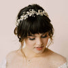 floral bridal wedding handmade headband by twigs and honey