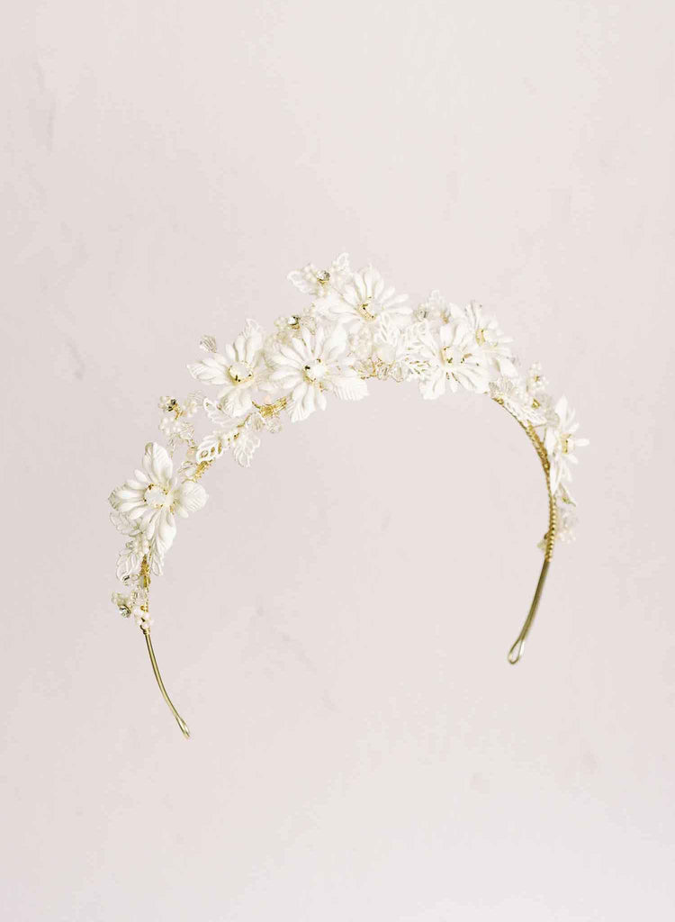 fairy, woodland bridal crown or tiara by twigs and honey