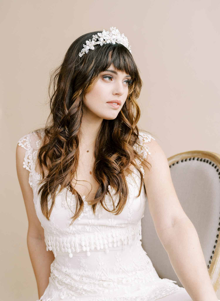 fairy, woodland bridal crown or tiara by twigs and honey