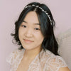 bridal circlet, headpiece with crystals by twigs and honey