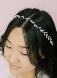 bridal circlet, headpiece with crystals by twigs and honey