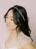 bridal circlet, headpiece with crystals by twigs and honey