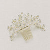gold bridal opal crystal hair comb by twigs & honey