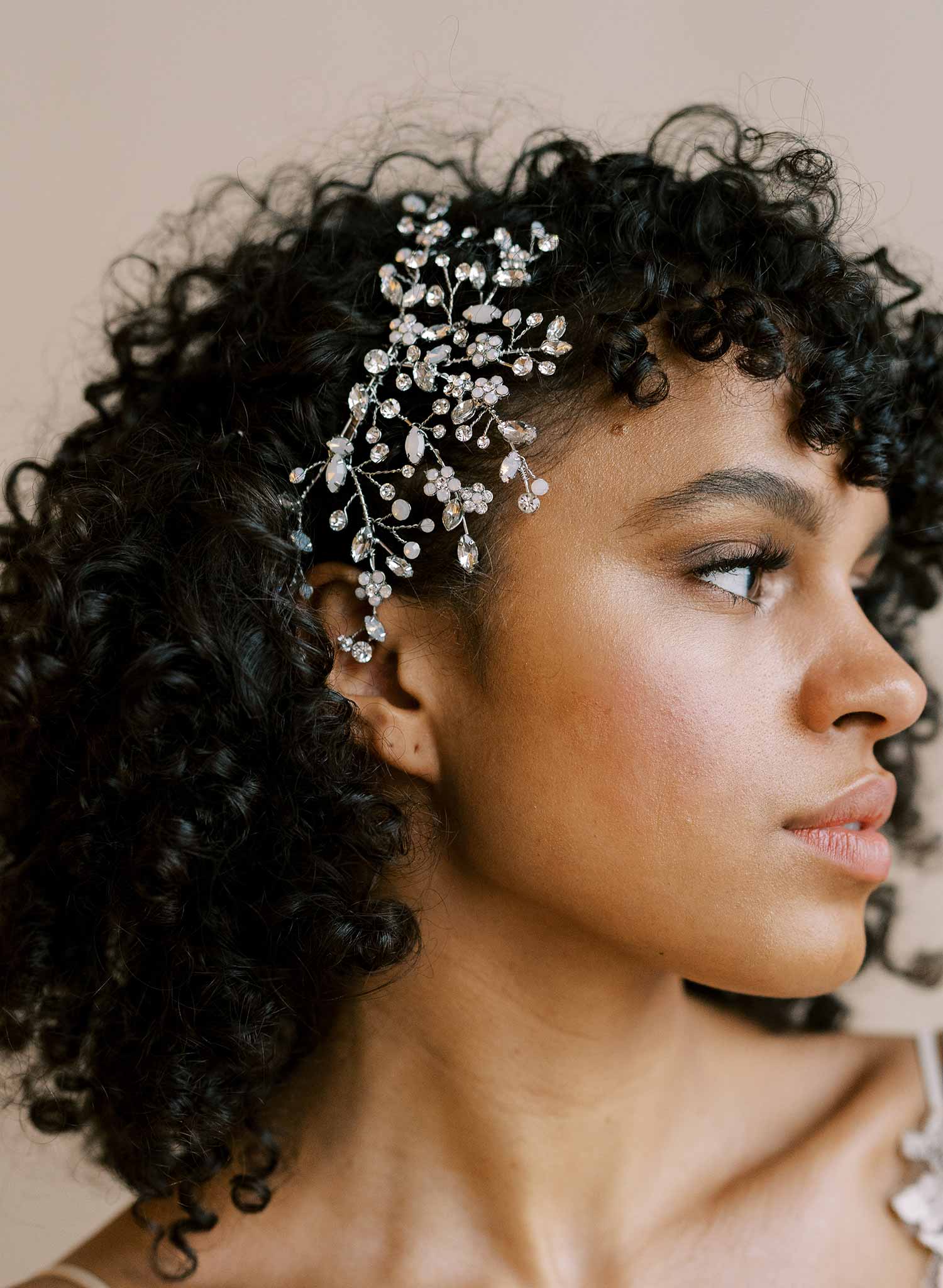 wedding crystal hair comb, headpiece by twigs & honey