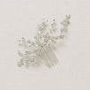 modern crystal bridal hair comb by twigs and honey
