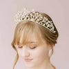 dramatic bridal crystal tiara crown by twigs and honey