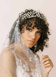 dramatic bridal crystal tiara crown by twigs and honey