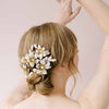 vintage inspired flower hair comb, weddings, by twigs & honey