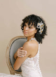 vintage inspired flower hair comb, weddings, by twigs & honey
