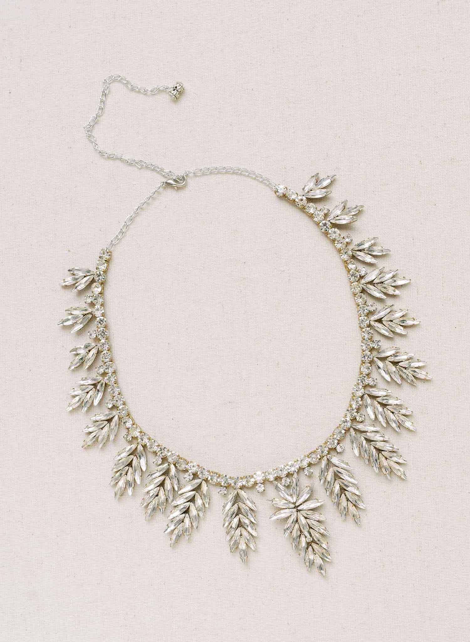 Graphic crystal bridal necklace - Style #2157