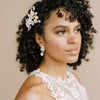 clay flower bridal hair comb by twigs and honey