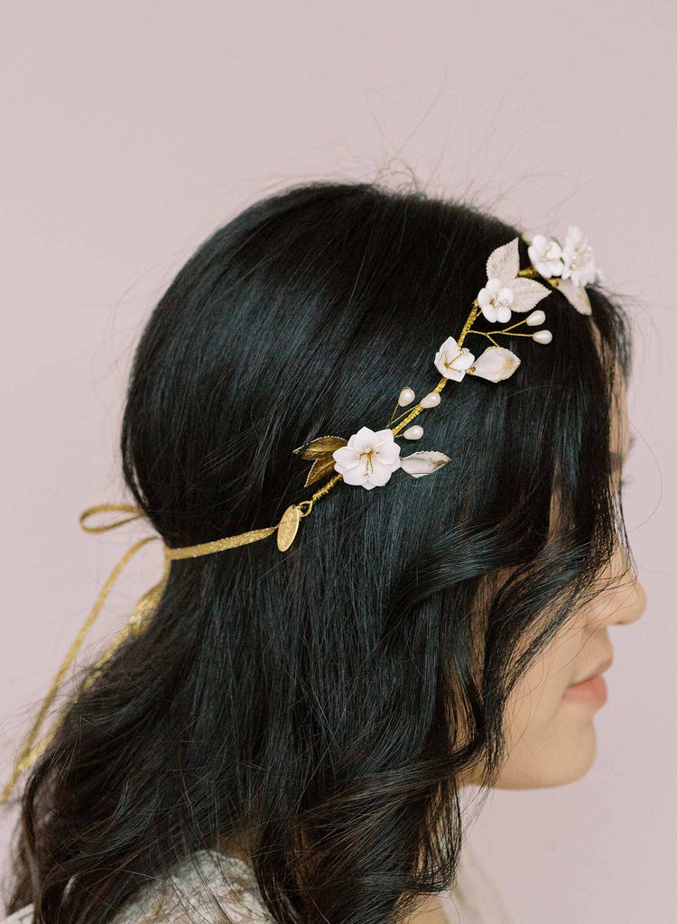 guinevere inspired bridal hair vine by twigs and honey