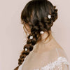clay flower bridal hair pins by twigsandhoney