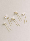 floral clay buds hair pin, bobby set by twigs and honey