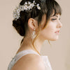 wedding clay flower headpiece, hair adornment by twigs and honey
