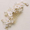 wedding clay flower headpiece, hair adornment by twigs and honey
