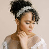 silver bridal crystal headband, headpiece by twigs and honey
