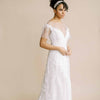 silver bridal crystal headband, headpiece by twigs and honey